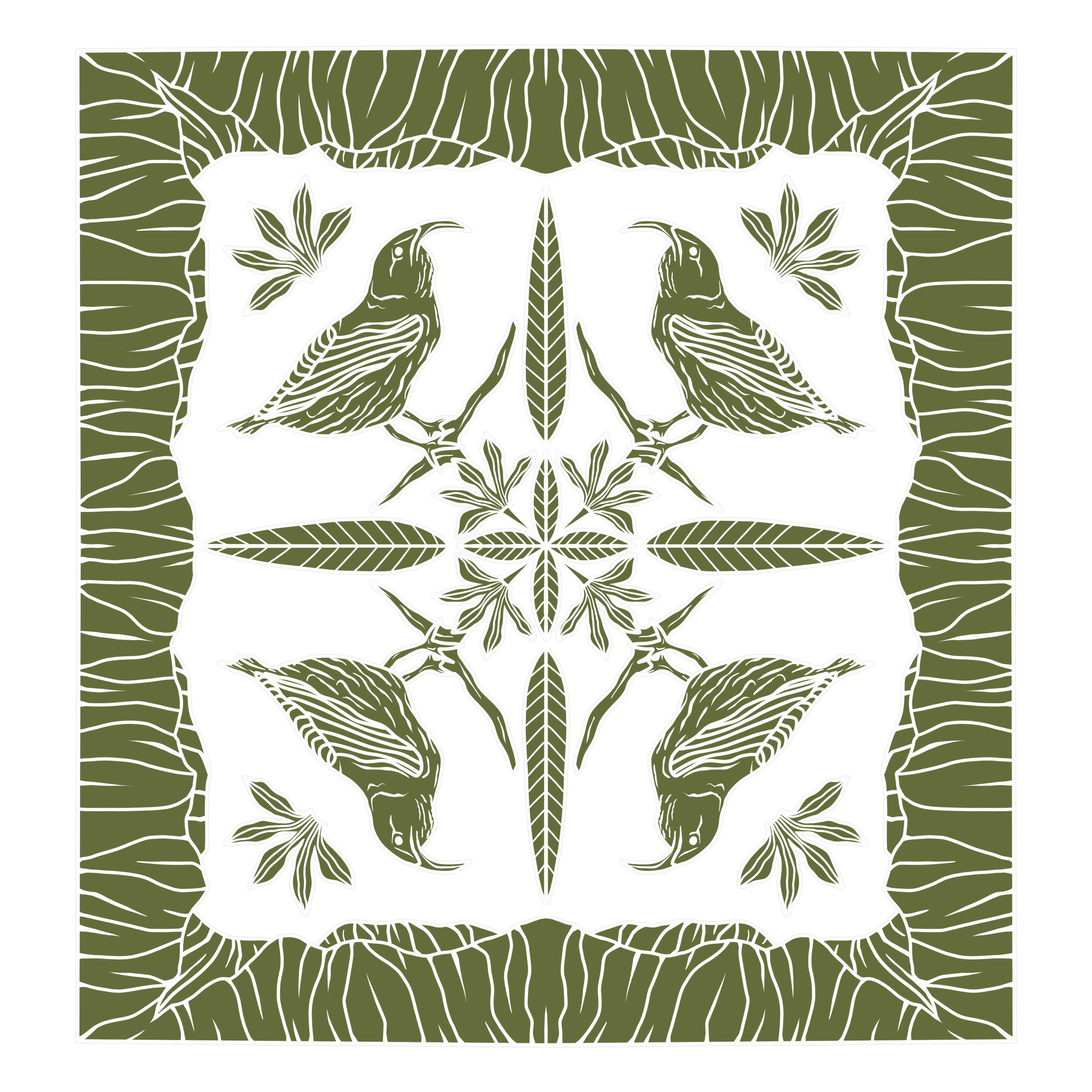 Mauka Quilt Decal